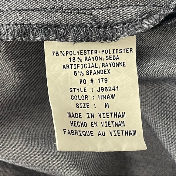 Jaanuu 2 Pocket Tuck In Scrub Top Womens Medium Blue V Neck Short Sleeve Navy - Picture 7 of 7